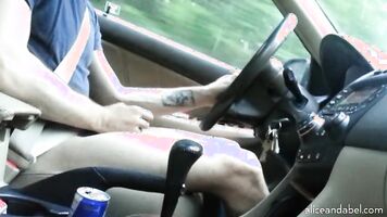 Jerking Off While Driving