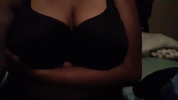 Ebony Gives You Her Plump Tits