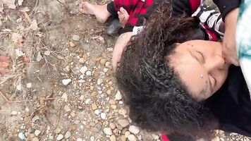 Pounded in the woods