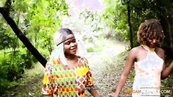 Ebony Party Lesbian Teens In African Music Festival Hooking Up After Amazing Outdoor Rave